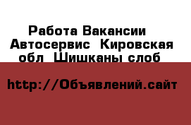 Работа Вакансии - Автосервис. Кировская обл.,Шишканы слоб.